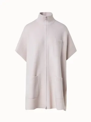 Cape in 100% Cashmere Piqué Akris