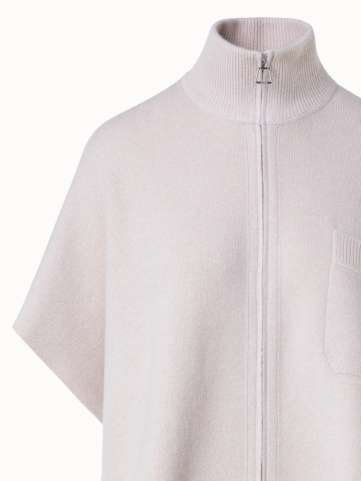 Cape in 100% Cashmere Piqué Akris