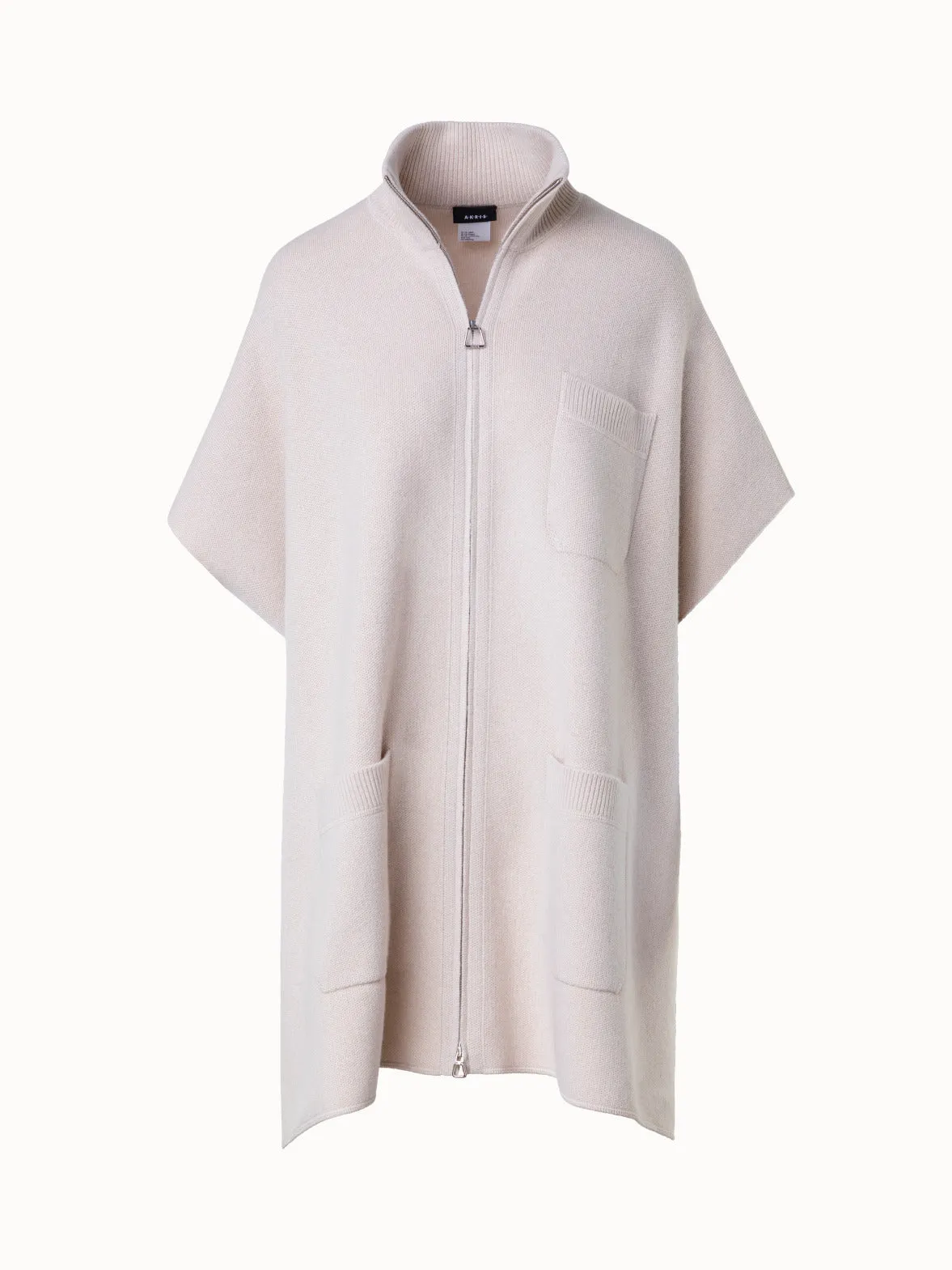 Cape in 100% Cashmere Piqué Akris