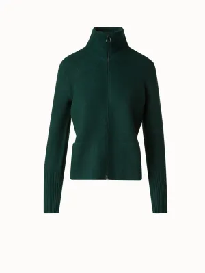 Cardigan in Cashmere Pique Knit Akris
