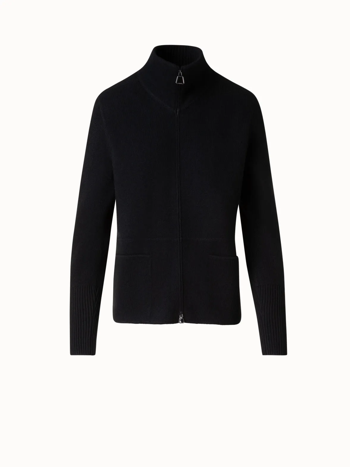Cardigan in Cashmere Pique Knit Akris