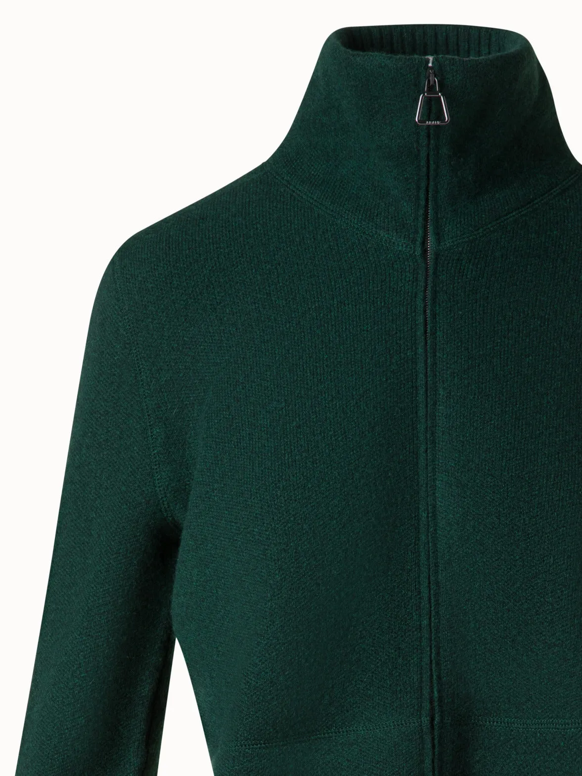 Cardigan in Cashmere Pique Knit Akris