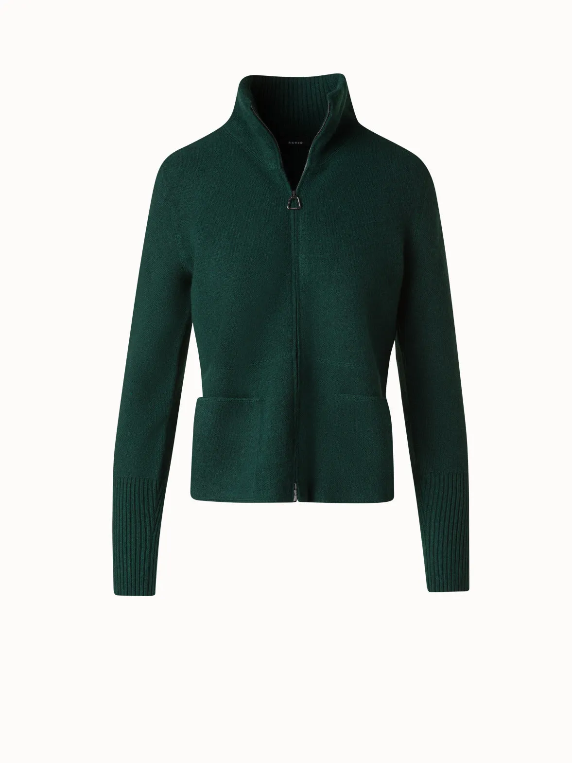 Cardigan in Cashmere Pique Knit Akris