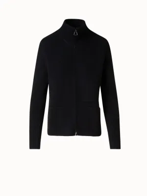 Cardigan in Cashmere Pique Knit Akris