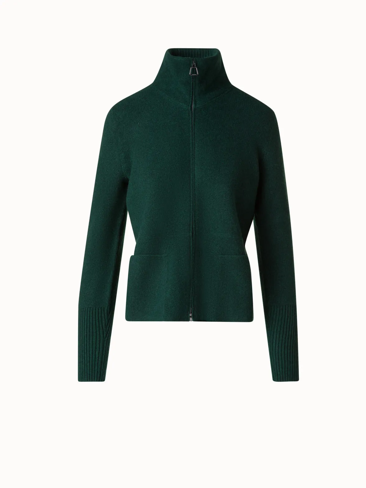 Cardigan in Cashmere Pique Knit Akris