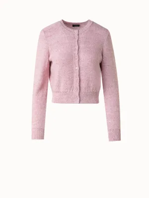 Cardigan in Linen Cotton with Micro Sequins Akris