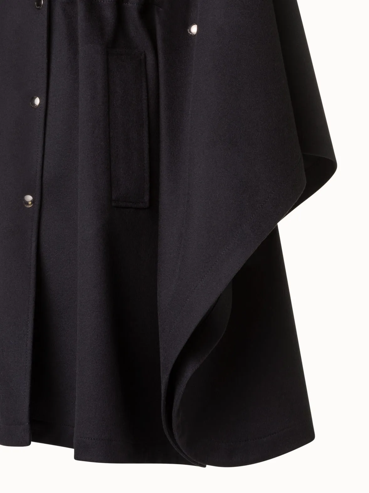 Cashmere Cape with Detachable Hood and Storm-System® Finish Akris