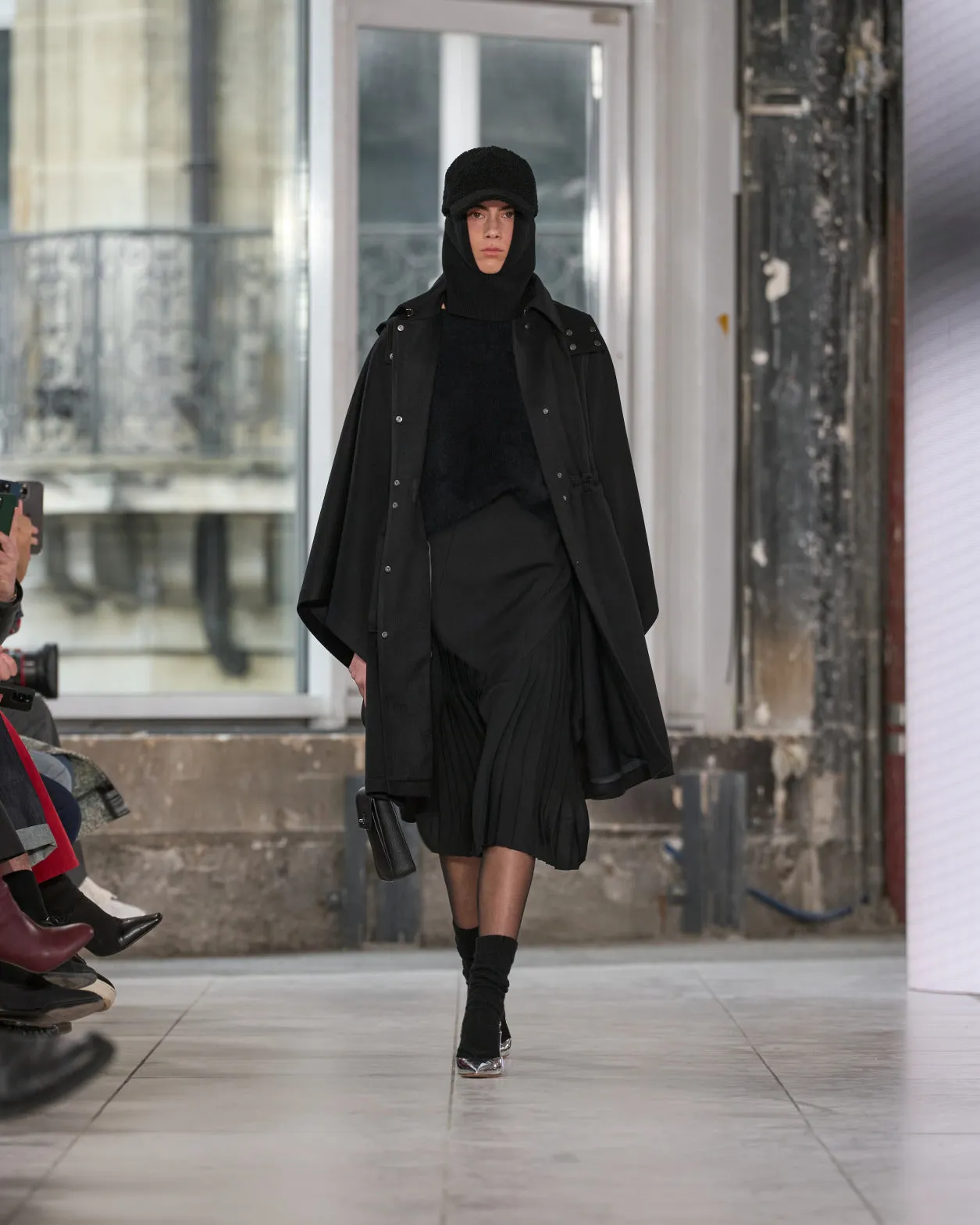 Cashmere Cape with Detachable Hood and Storm-System® Finish Akris