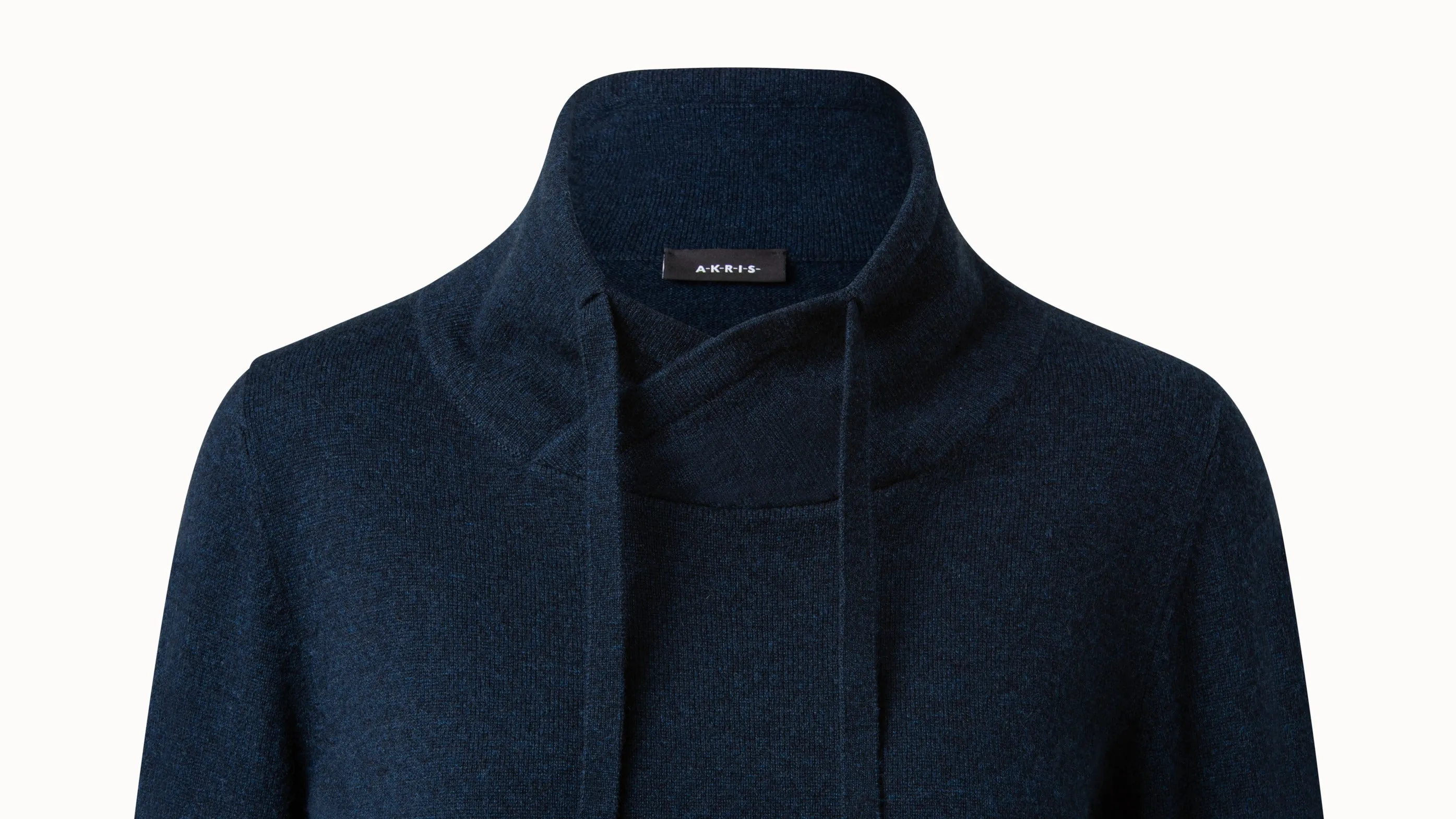 Cashmere Cowl Neck Knit Dress Akris