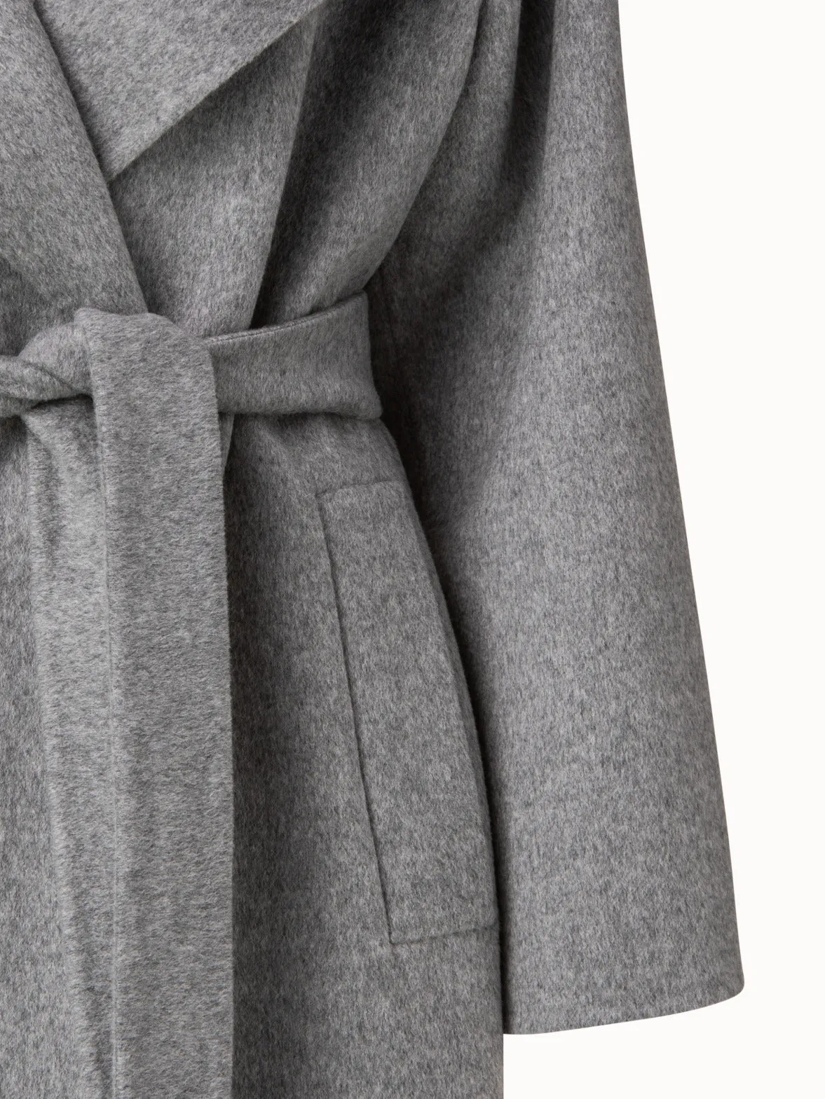 Cashmere Double-Face Melange Trench Coat Akris