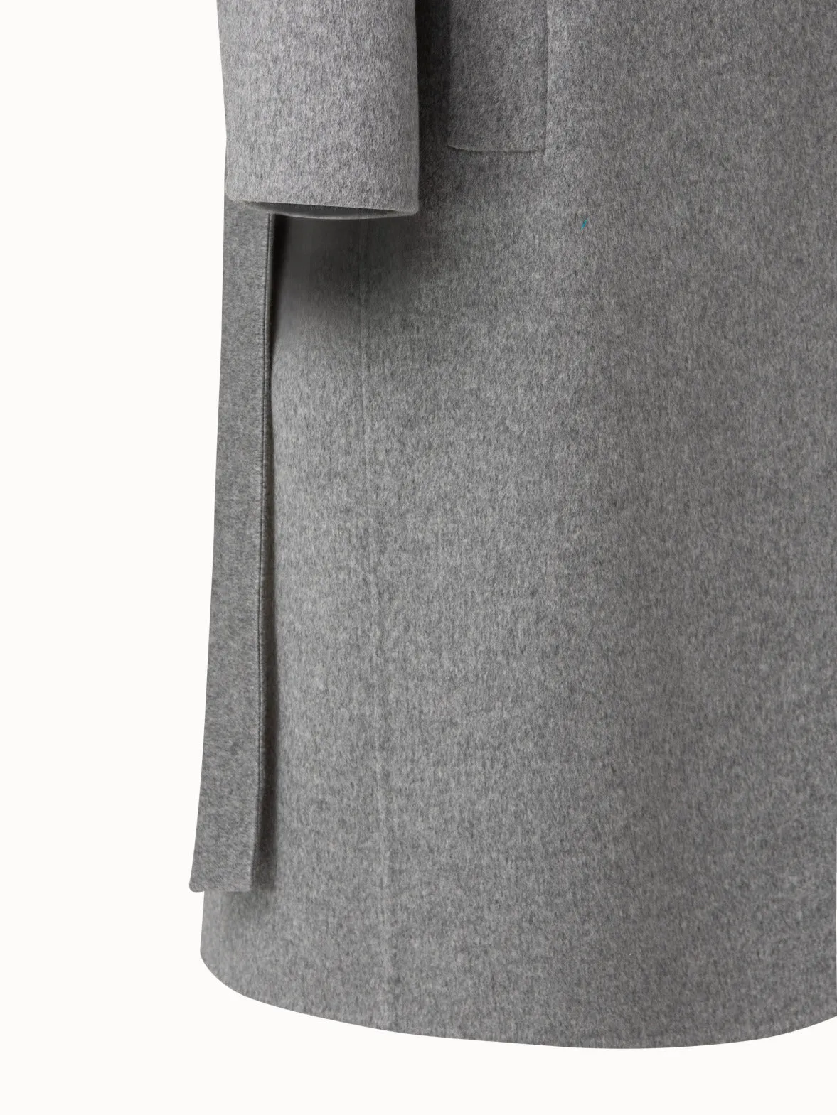 Cashmere Double-Face Melange Trench Coat Akris