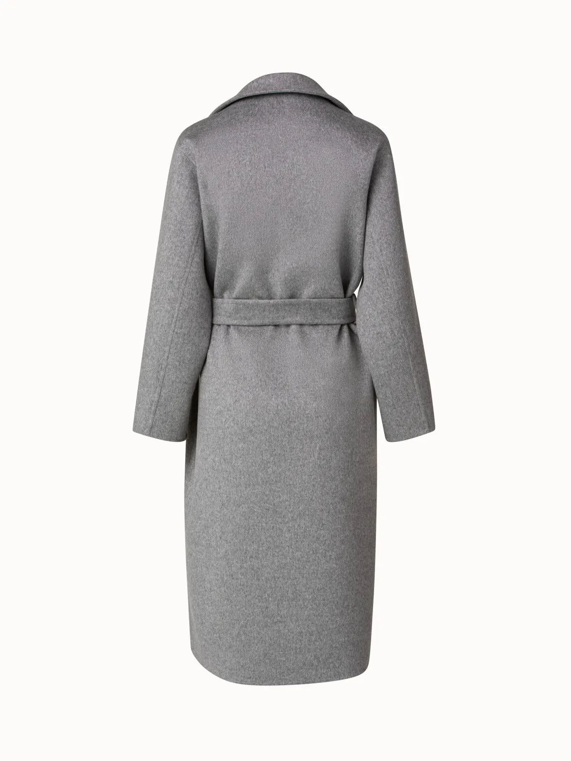Cashmere Double-Face Melange Trench Coat Akris