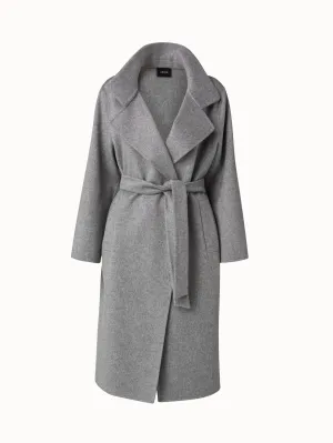 Cashmere Double-Face Melange Trench Coat Akris