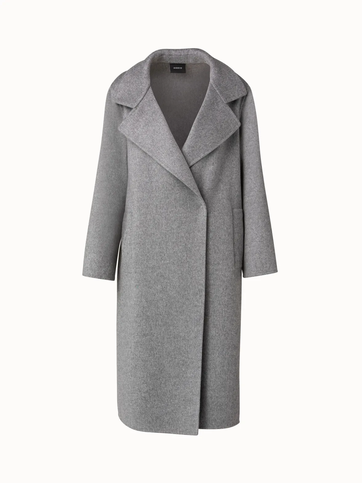 Cashmere Double-Face Melange Trench Coat Akris