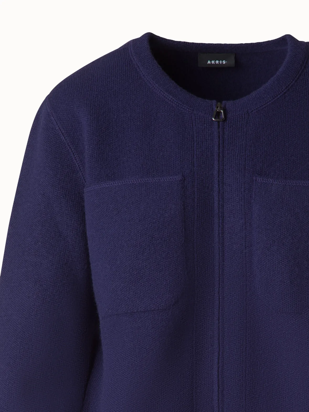 Cashmere Piqué Cardigan Akris