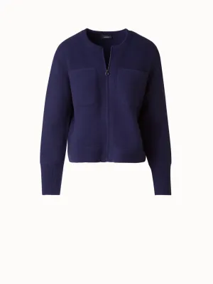 Cashmere Piqué Cardigan Akris