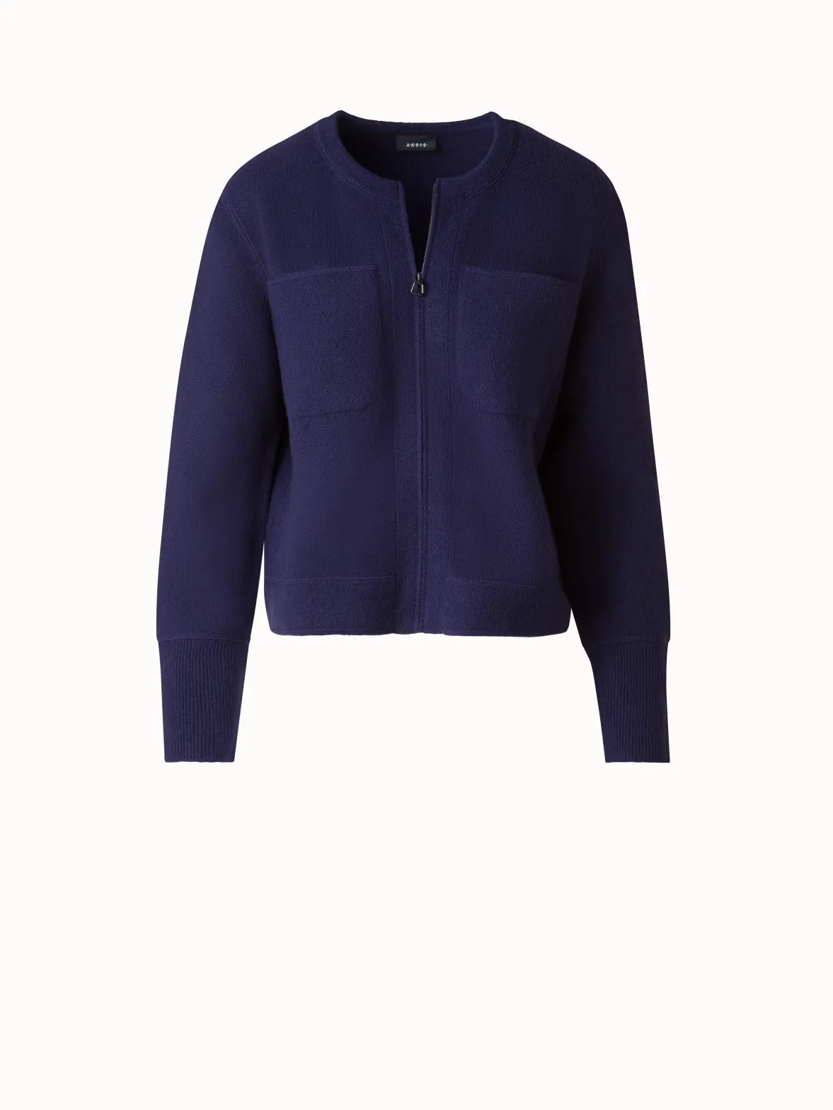 Cashmere Piqué Cardigan Akris
