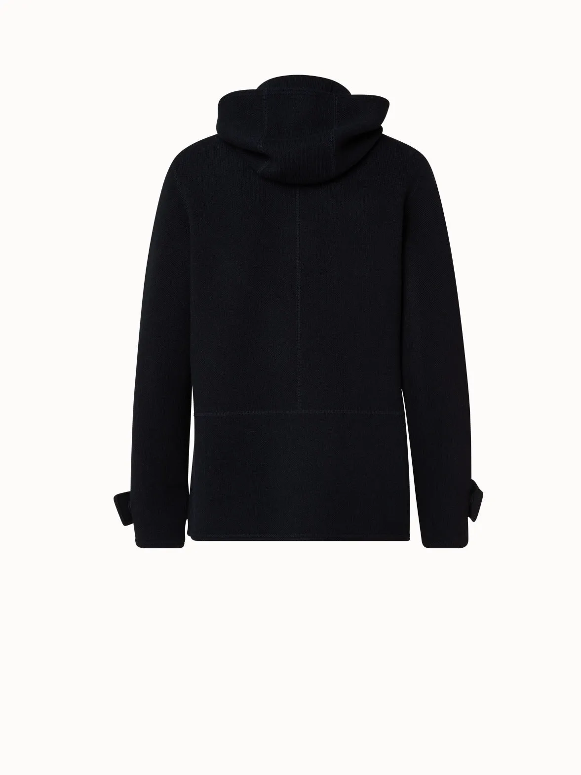 Cashmere Piqué Jacket with Removable Hood Akris