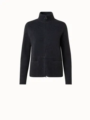 Cashmere Piqué Knit Cardigan Akris