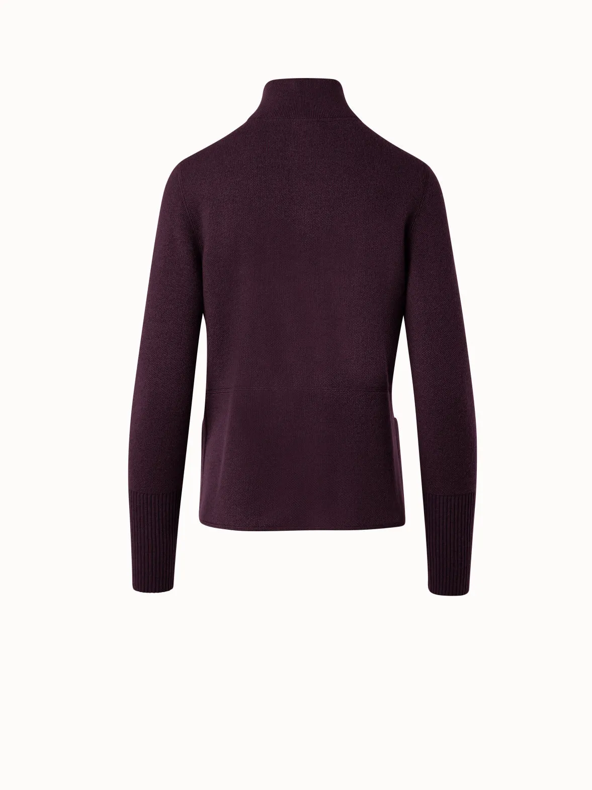 Cashmere Piqué Knit Cardigan Akris