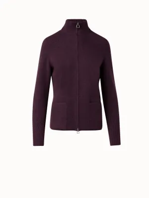 Cashmere Piqué Knit Cardigan Akris