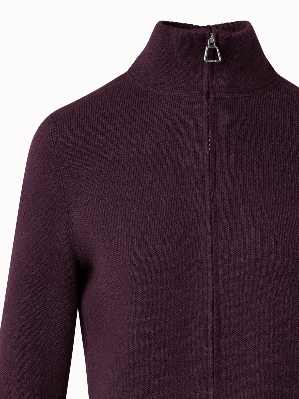 Cashmere Piqué Knit Cardigan Akris