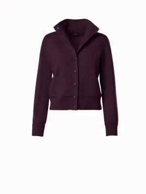 Cashmere Piqué Knit Short Cardigan Akris