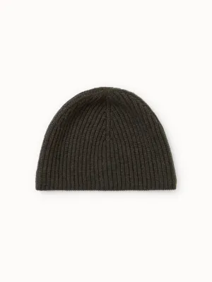 Cashmere Rib Knit Beanie Akris