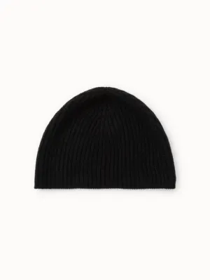Cashmere Rib Knit Beanie Akris