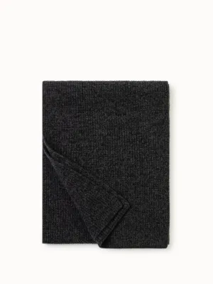 Cashmere Rib Knit Scarf Akris