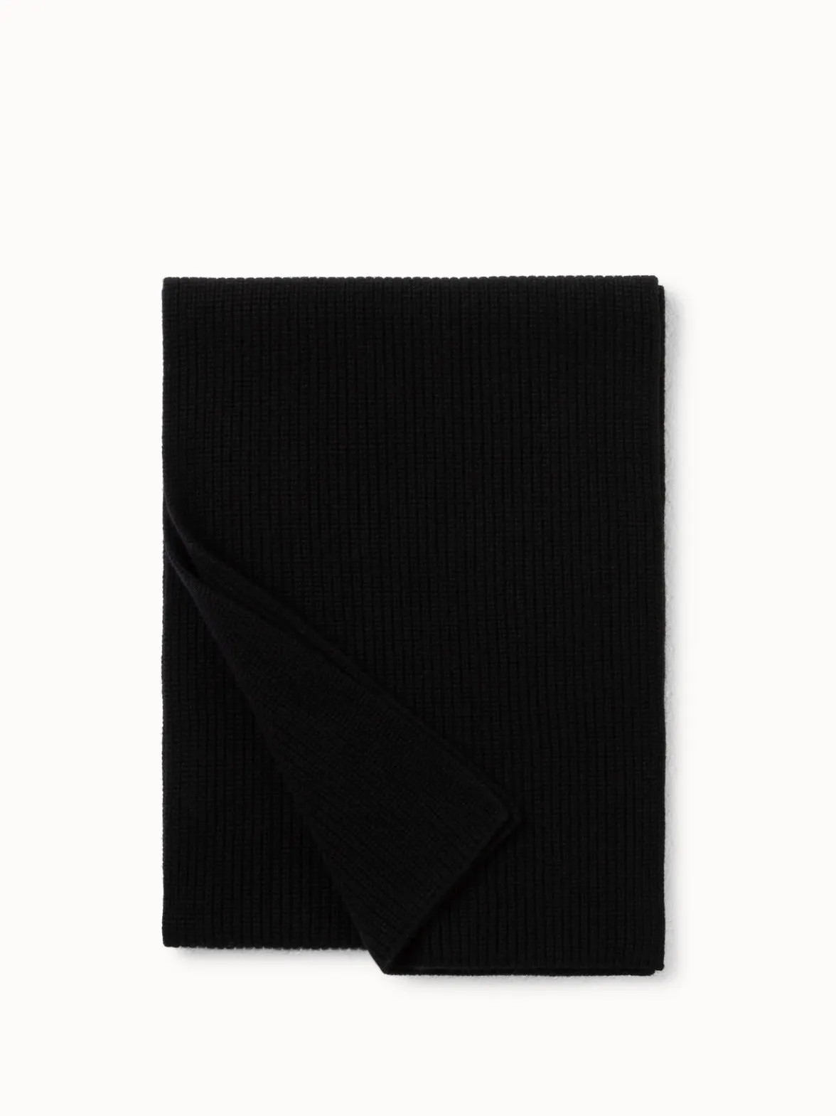 Cashmere Rib Knit Scarf Akris