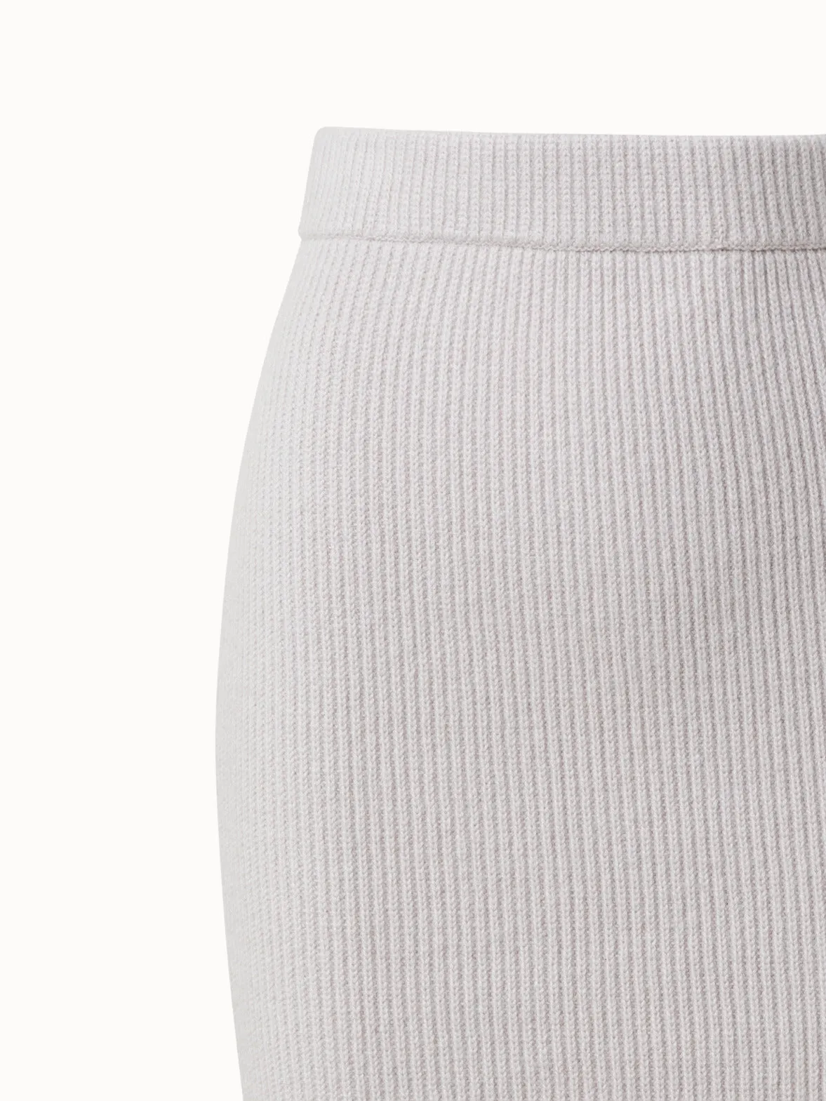 Cashmere Rib Knit Tube Skirt Akris
