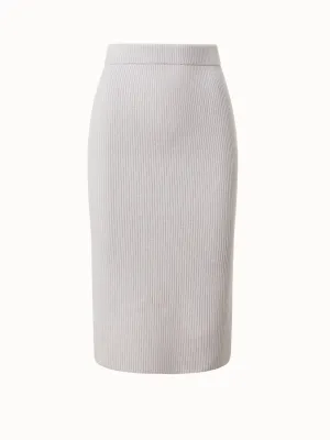 Cashmere Rib Knit Tube Skirt Akris
