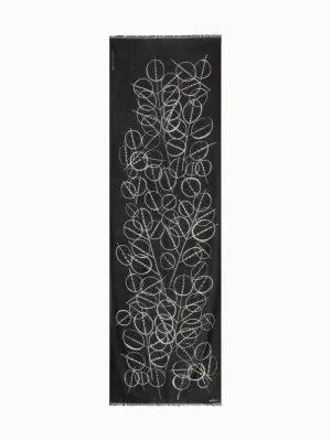 Cashmere Scarf with Polka Dots Print Akris