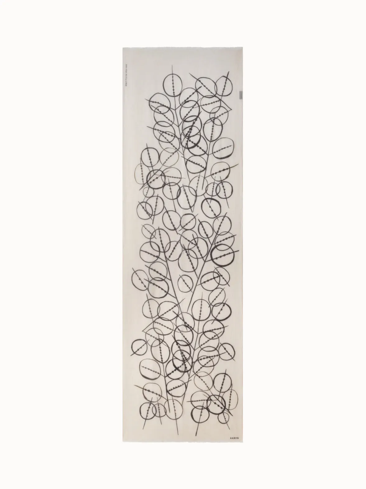 Cashmere Scarf with Polka Dots Print Akris
