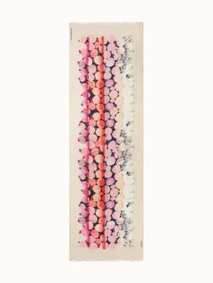 Cashmere Scarf with Silver Dollars Print Akris