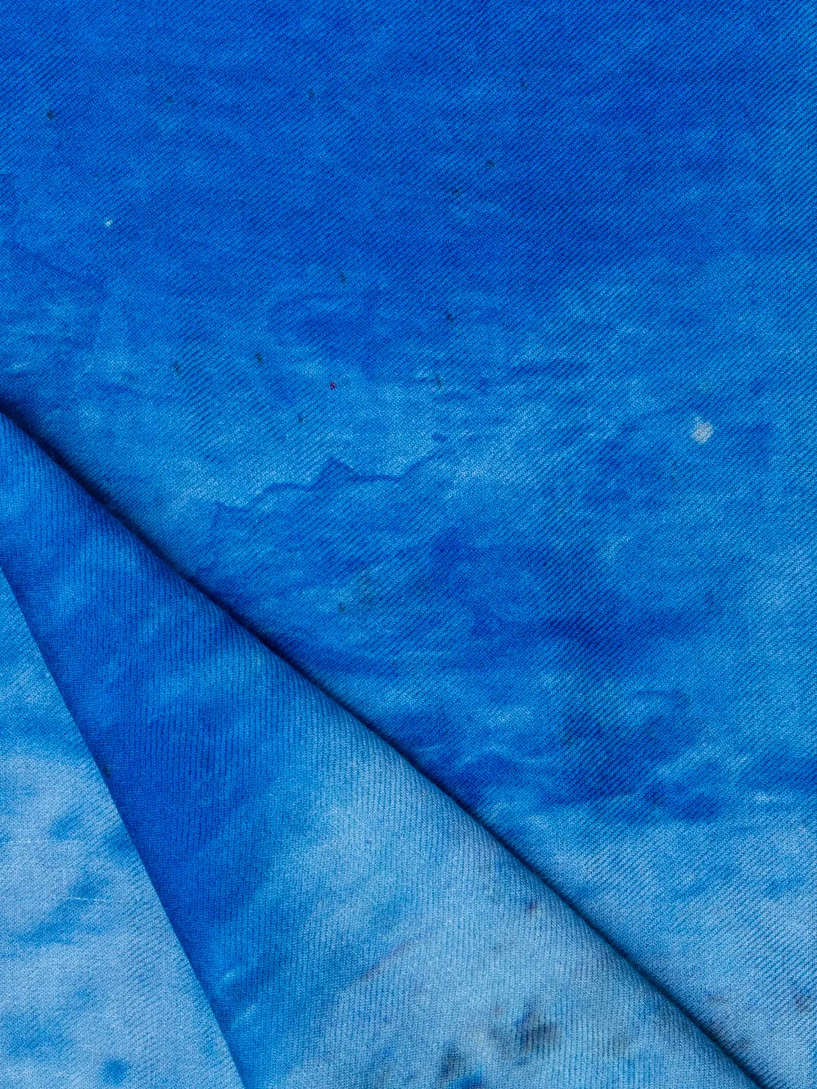 Cashmere Silk Chefchaouen Wood Door Print Scarf Akris
