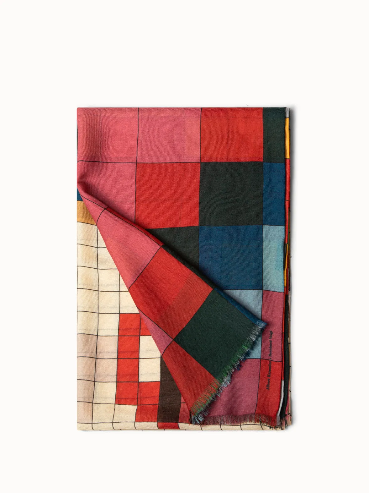 Cashmere Silk Drei Teile Print Scarf Akris