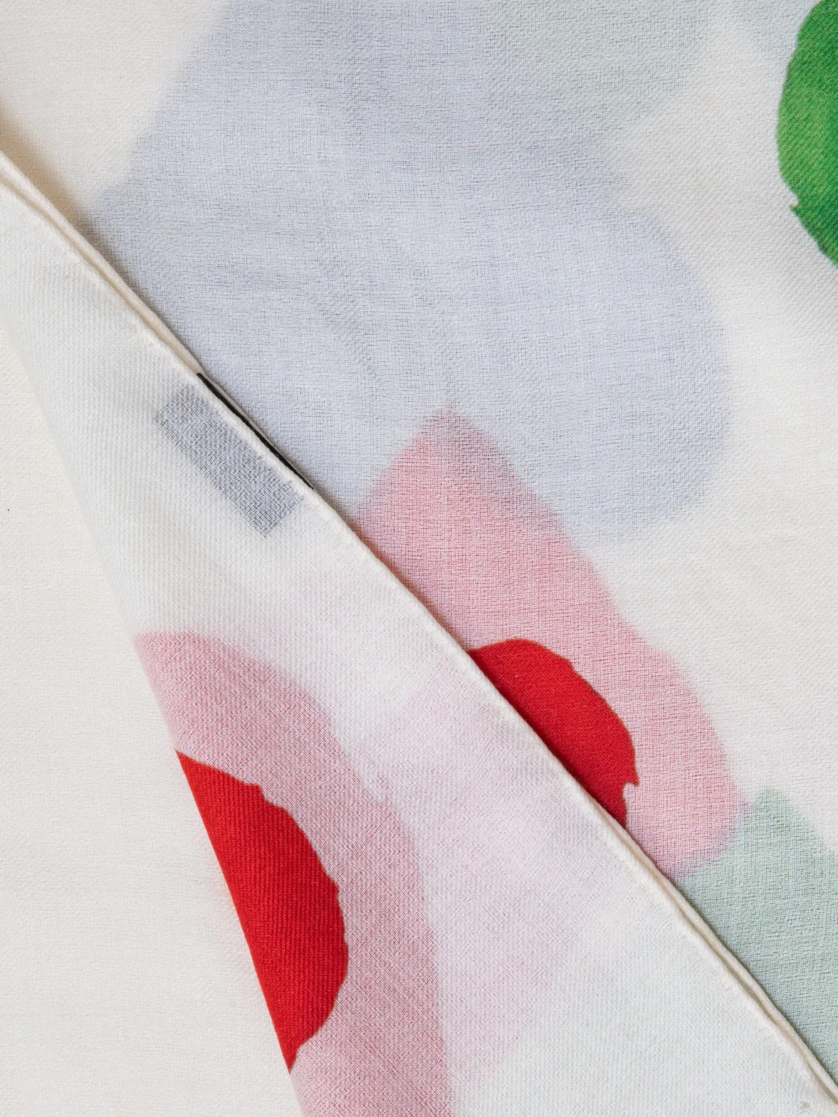 Cashmere Silk Scarf with Hearts Print Akris
