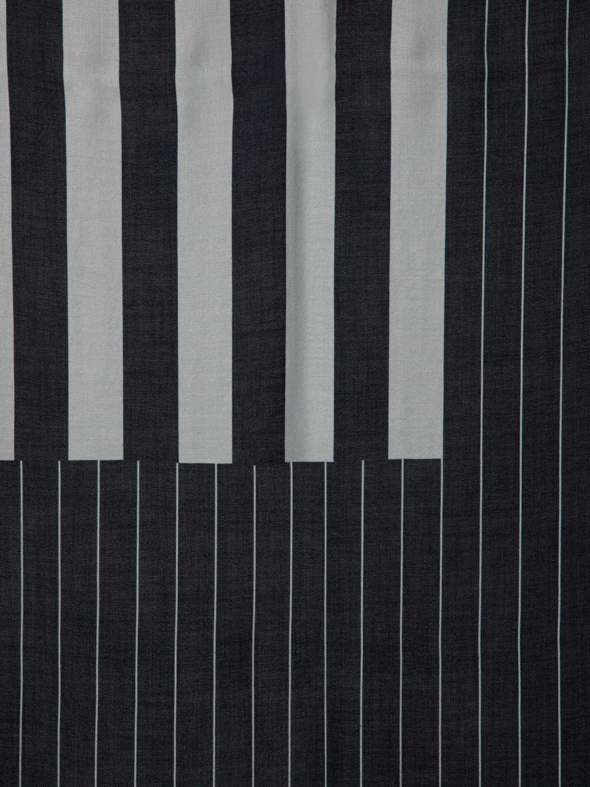 Cashmere Silk Scarf with Screen Stripes Print Akris