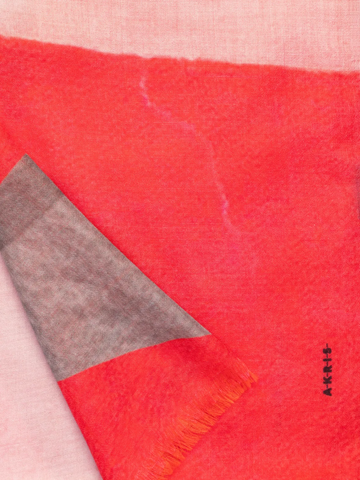 Cashmere Silk Scarf with Spectra Print Akris