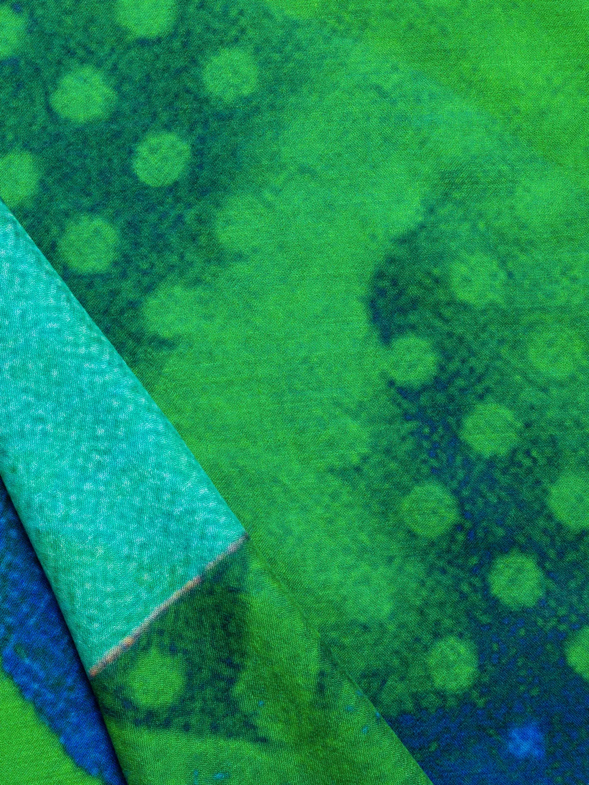 Cashmere Silk Scarf with Superimposition Print Akris