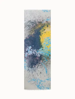 Cashmere Silk Scarf with Waterlilly print Akris