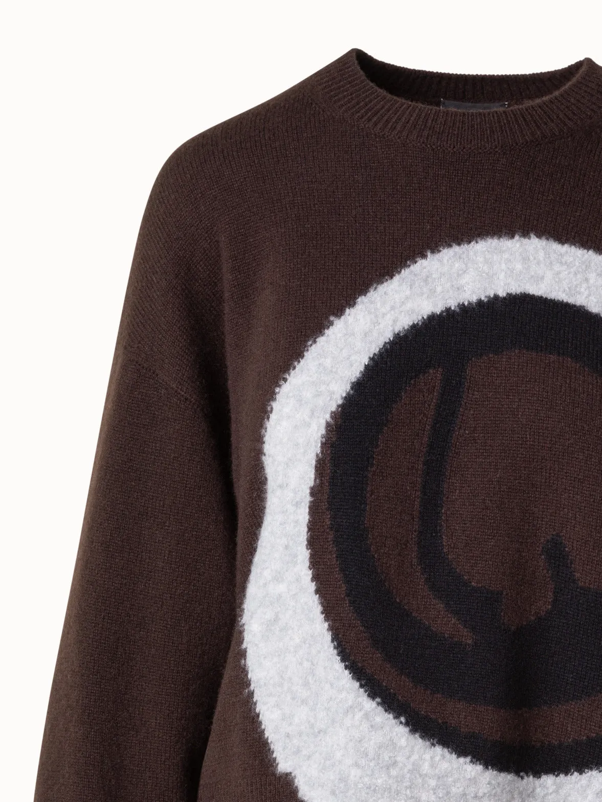 Cashmere Silk Sweater with Bouclé Loop Design Akris