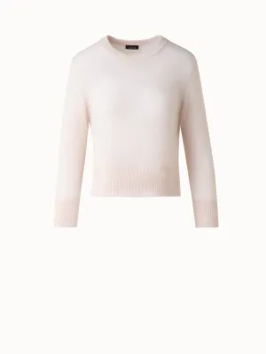 Cashmere Silk Sweater with Bracelet Sleeves Akris