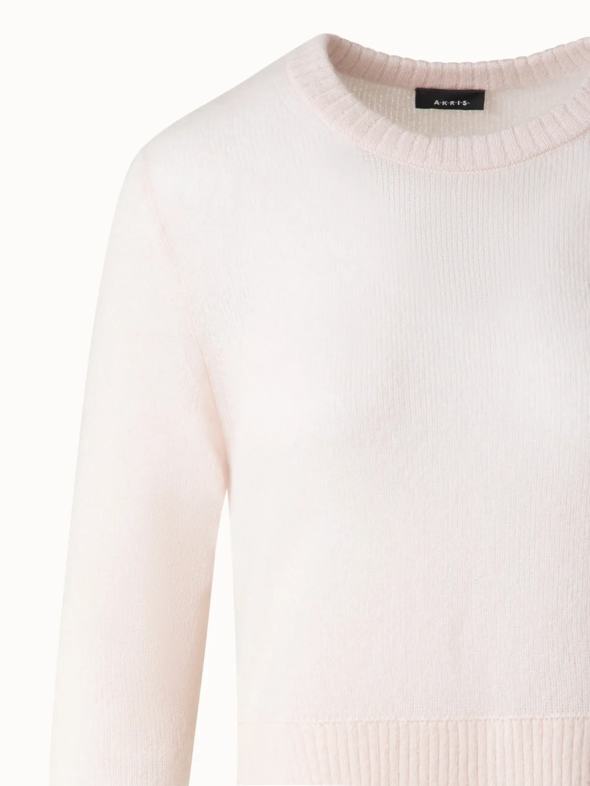 Cashmere Silk Sweater with Bracelet Sleeves Akris