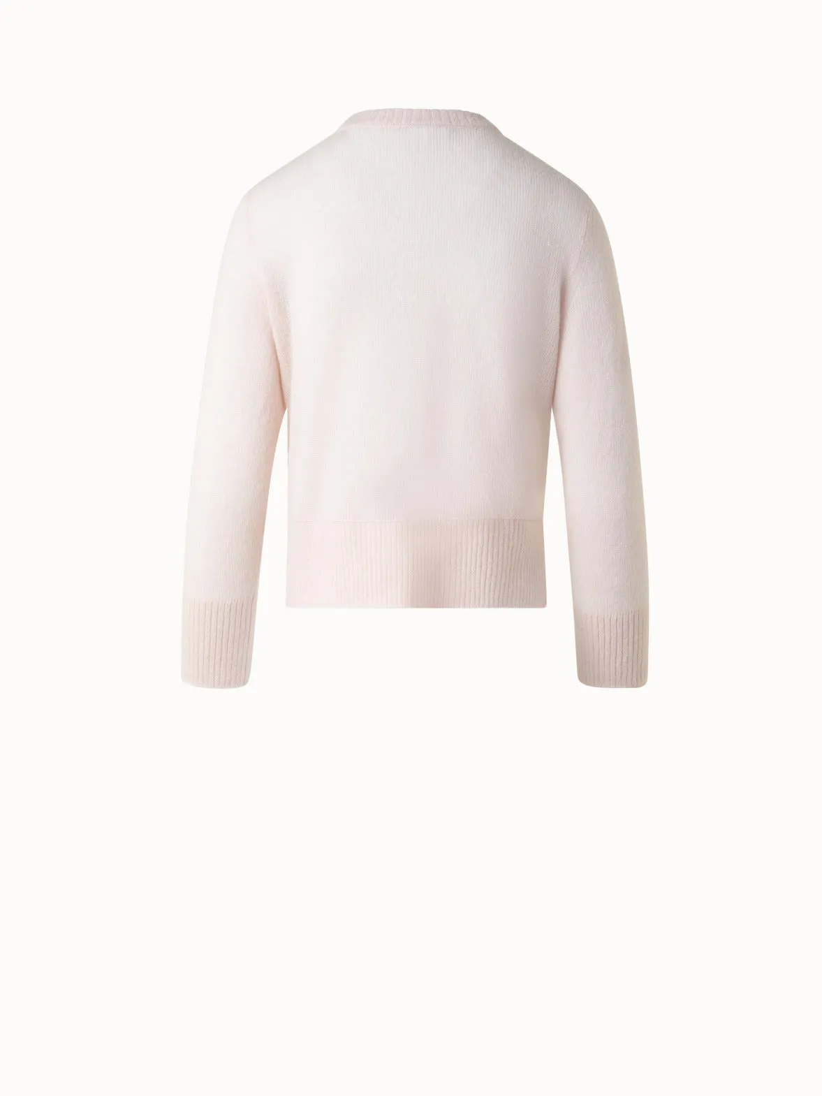 Cashmere Silk Sweater with Bracelet Sleeves Akris