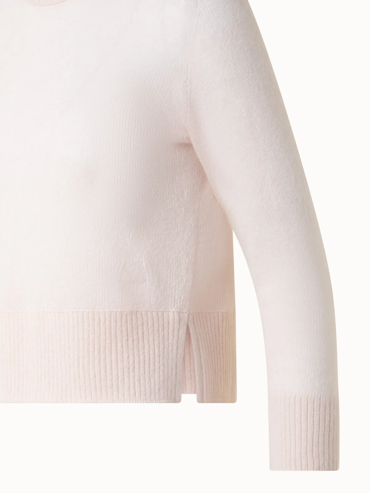 Cashmere Silk Sweater with Bracelet Sleeves Akris