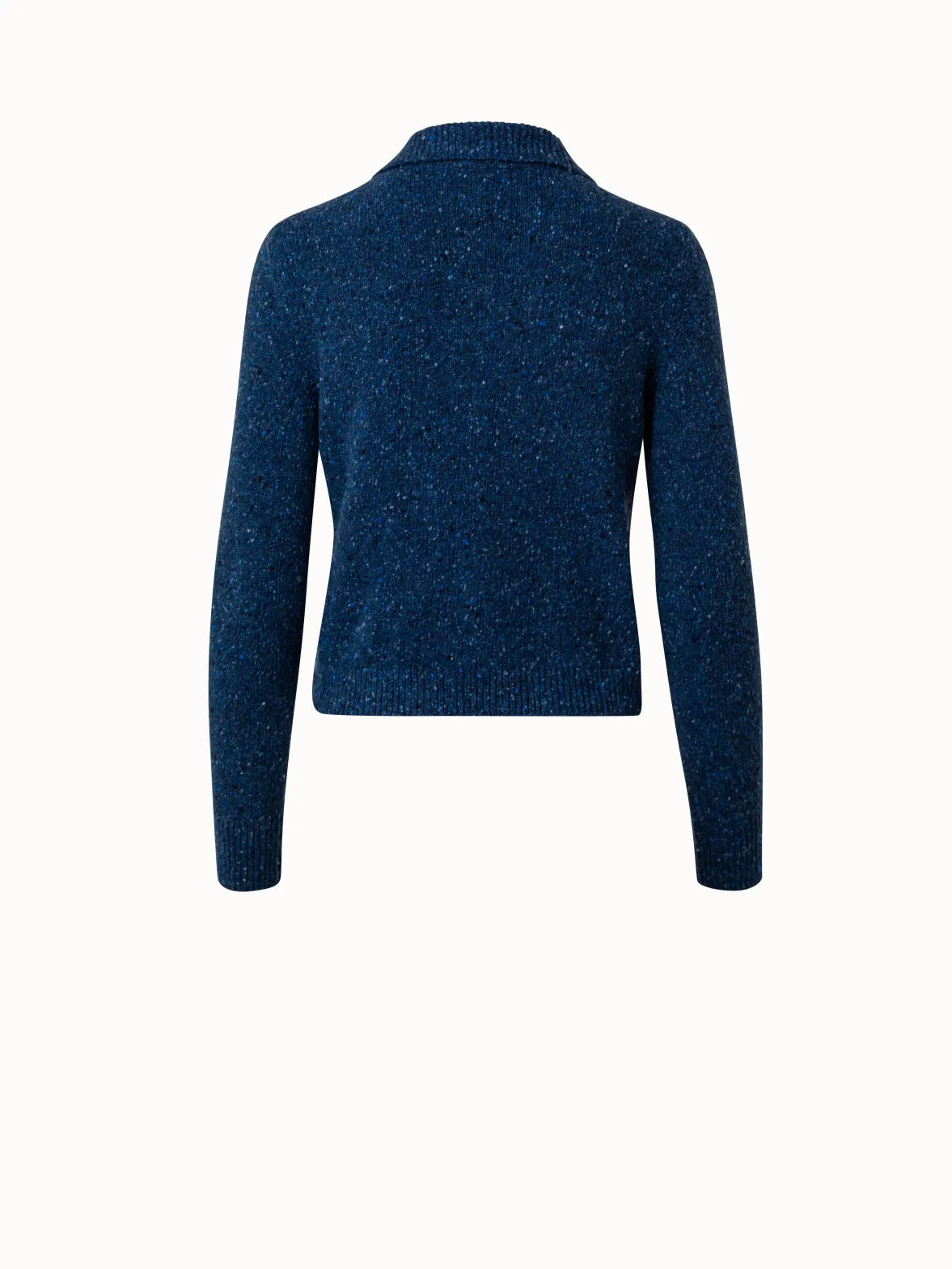 Cashmere Tweed Short Pullover Akris