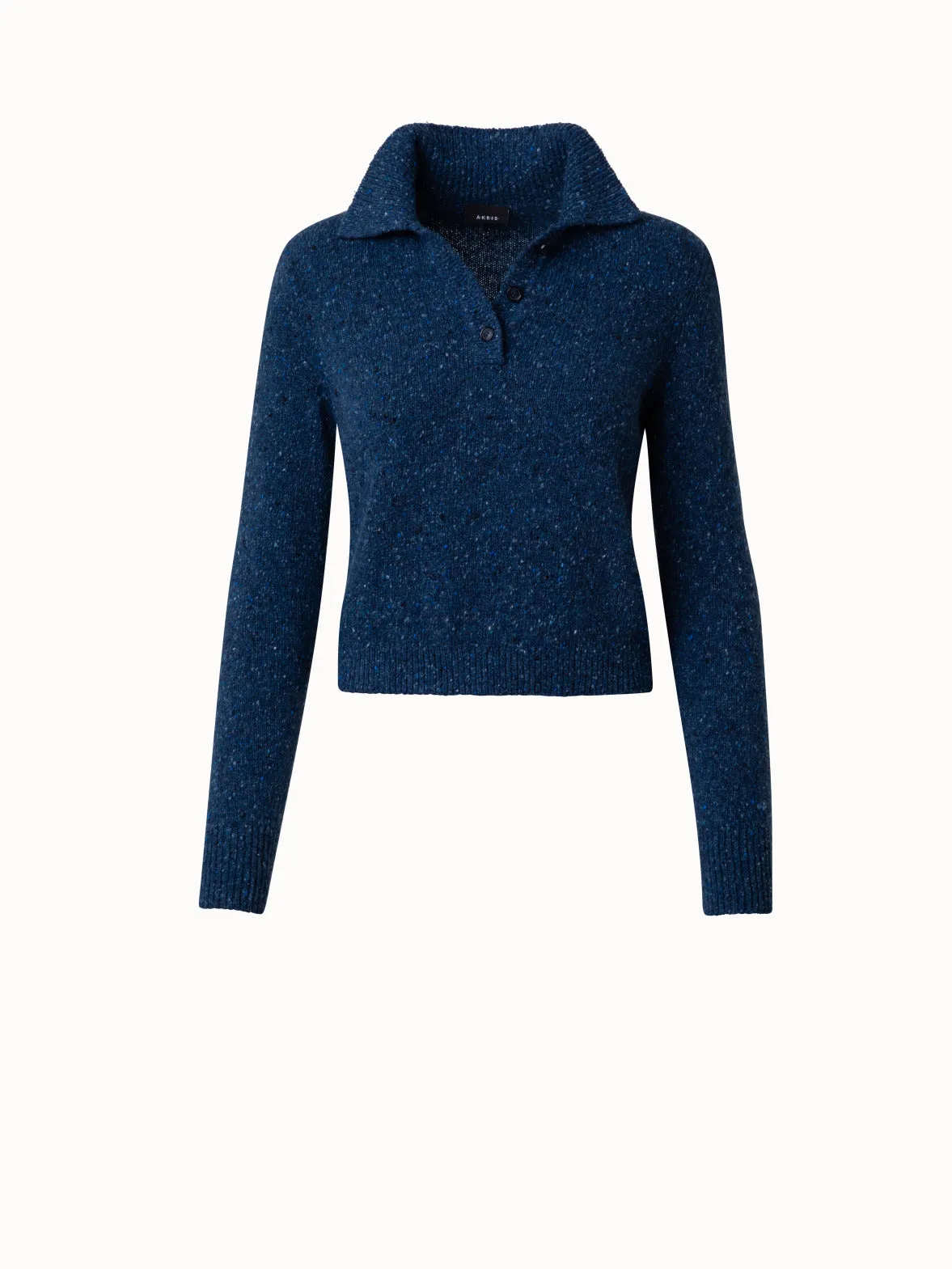 Cashmere Tweed Short Pullover Akris